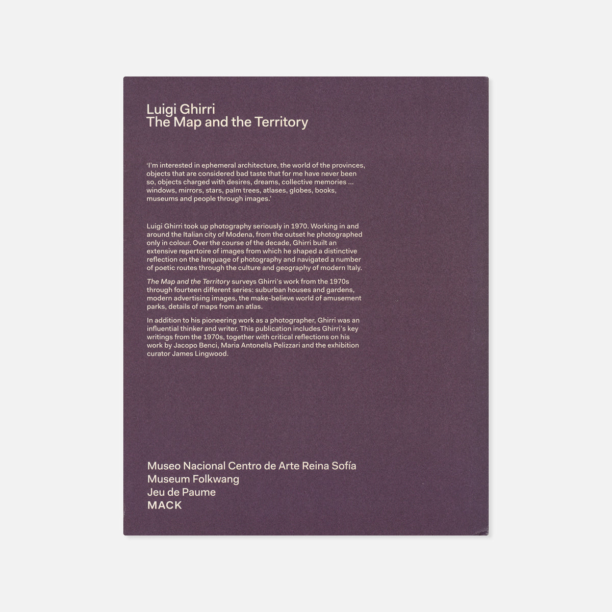 Luigi Ghirri — The Map and the Territory
