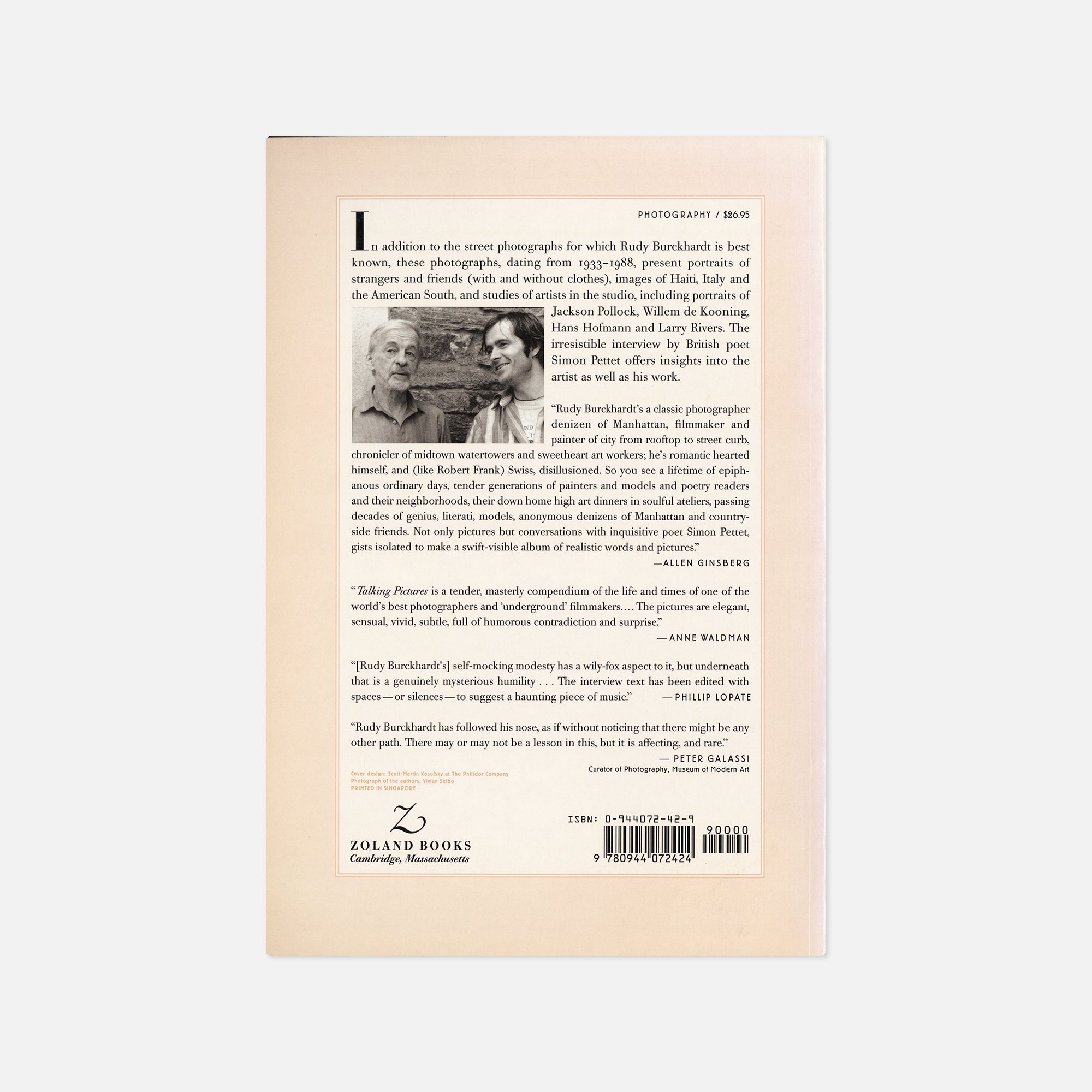 Rudy Burckhardt — Talking pictures