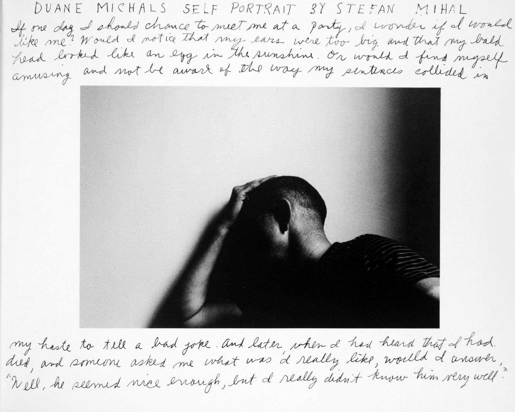 Duane Michals — Photographs With Written Text