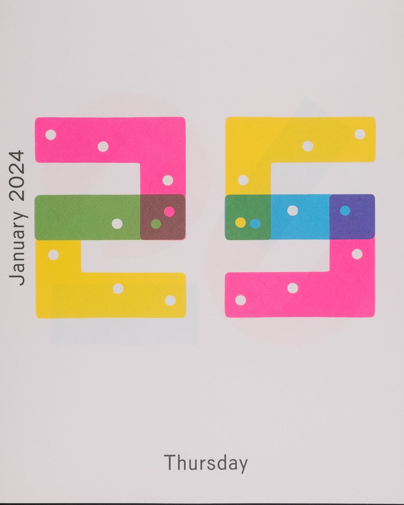 Karel Martens — Calendar 2024 / Every day is a new day