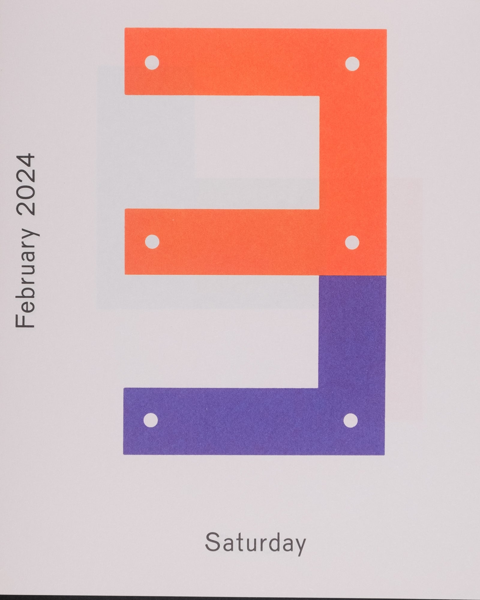 Karel Martens — Calendar 2024 / Every day is a new day