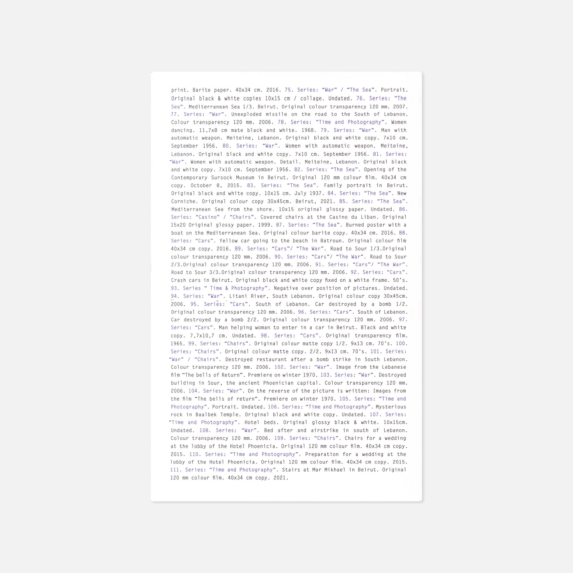 Alfonso Moral — Phoenicia: Irrational Catalogue