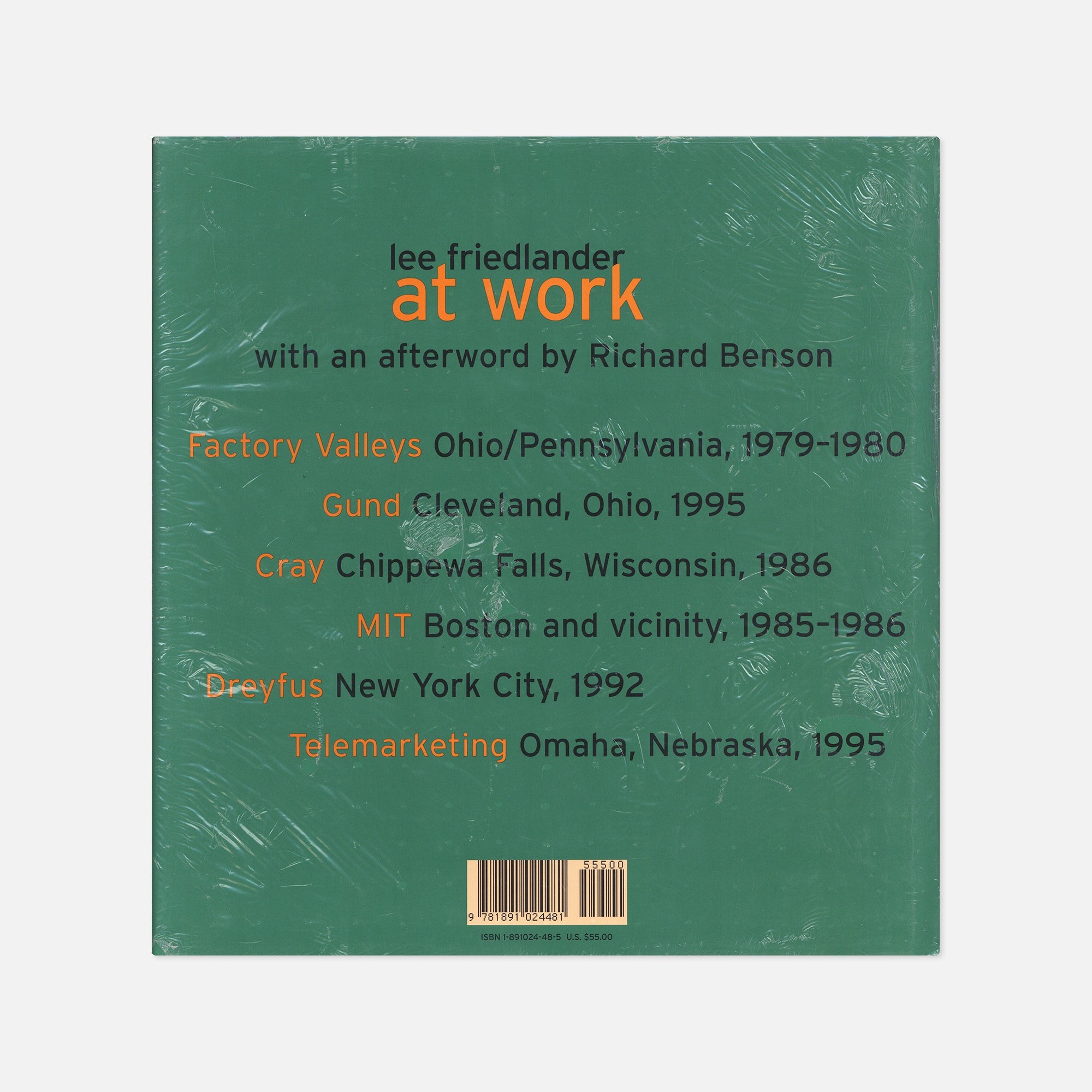 Lee Friedlander — At Work – Wolf Books