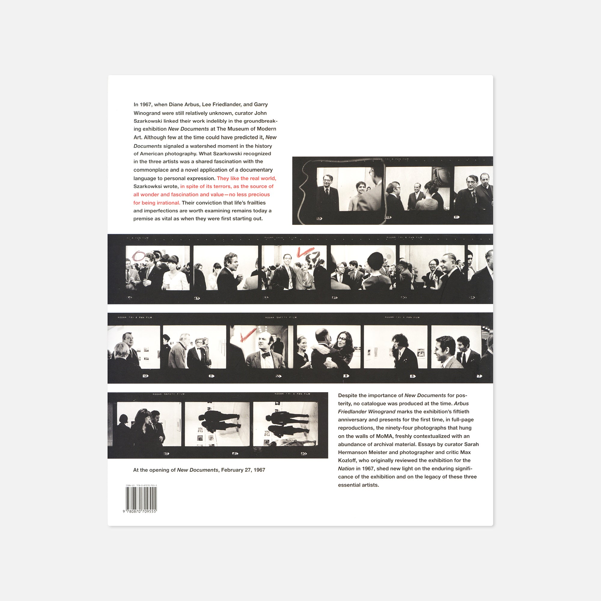Diane Arbus, Lee Friedlander & Garry Winogrand — Arbus, Friedlander, Winogrand: New Documents, 1967