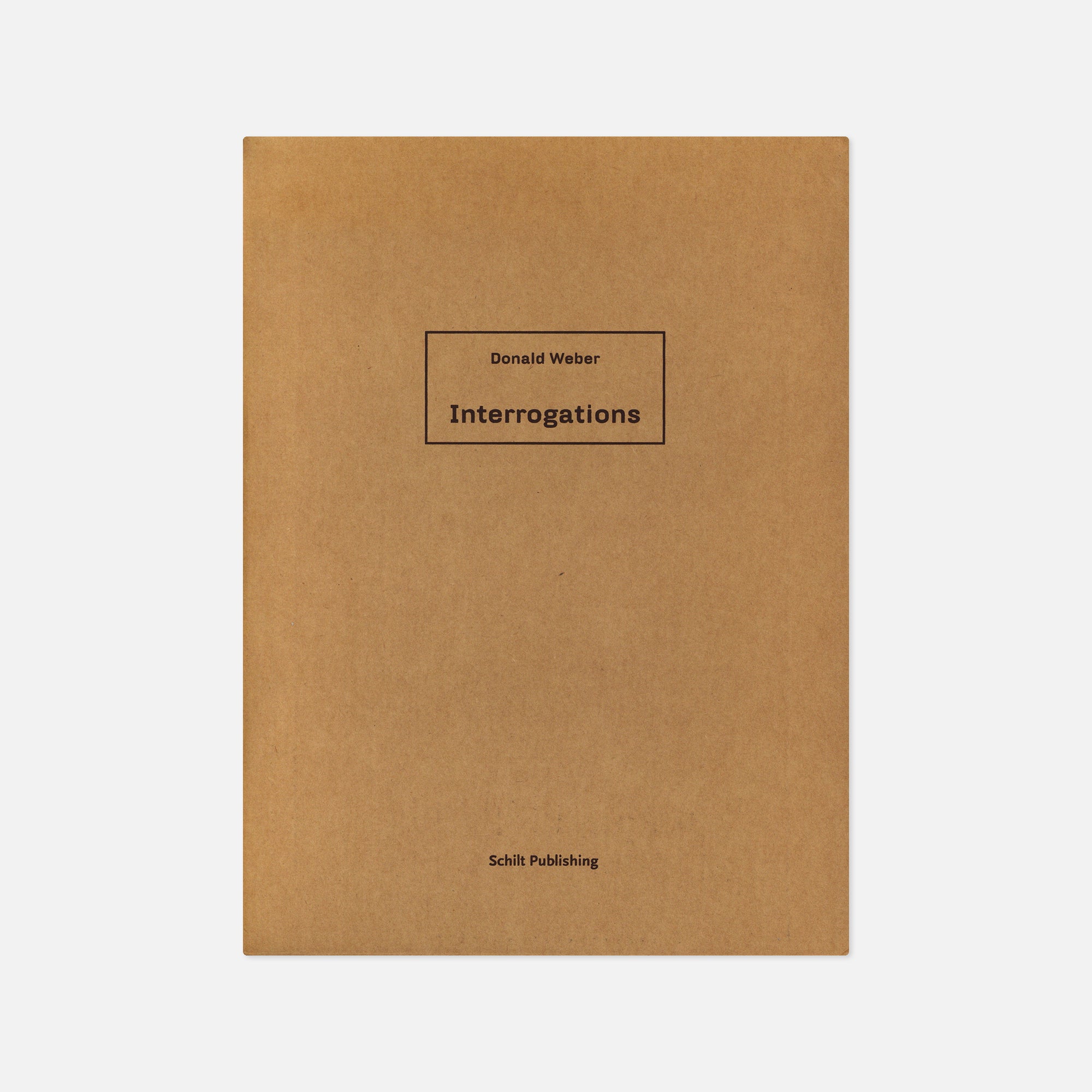 Donald Weber — Interrogations