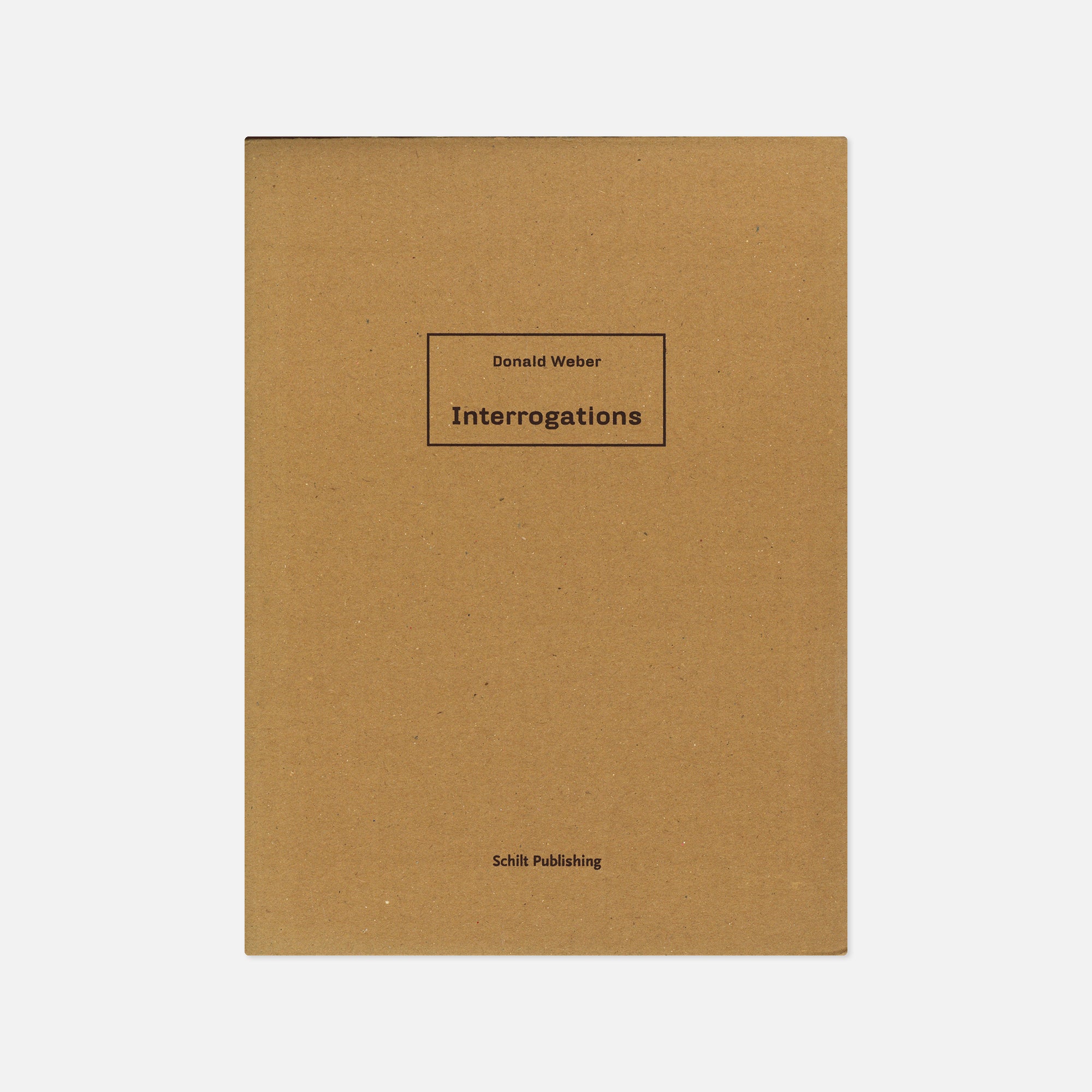 Donald Weber — Interrogations