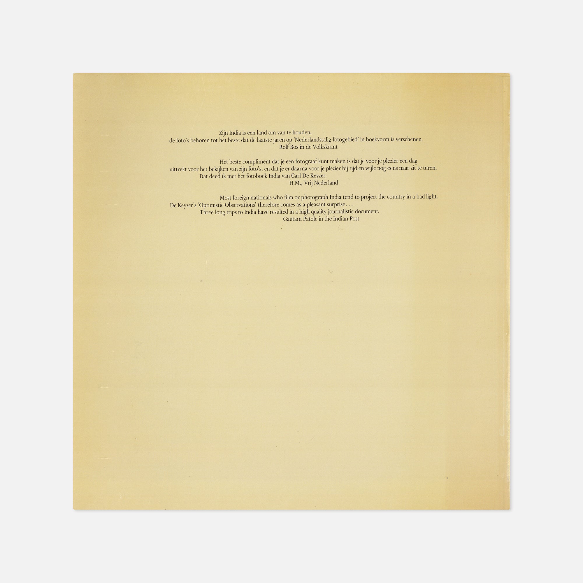 Carl de Keyzer — India