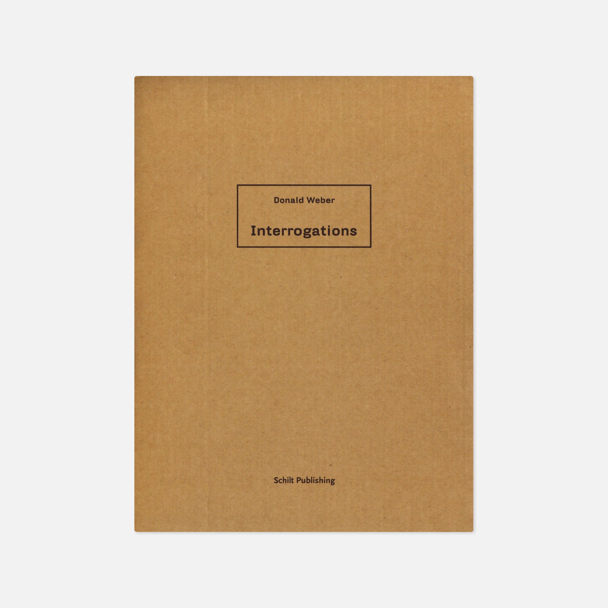 Donald Weber — Interrogations