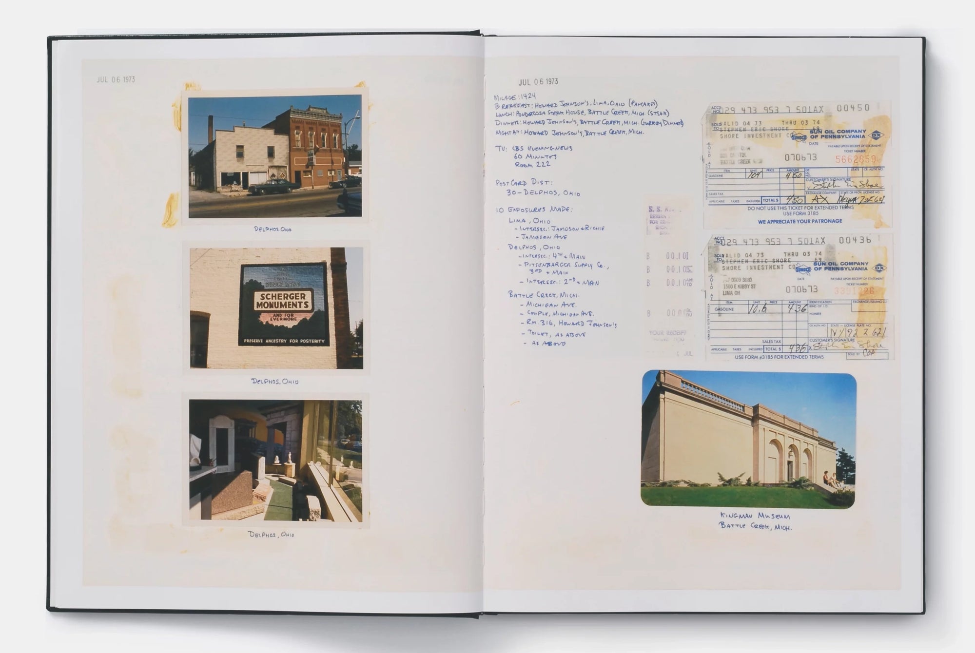 Stephen Shore — A Road Trip Journal