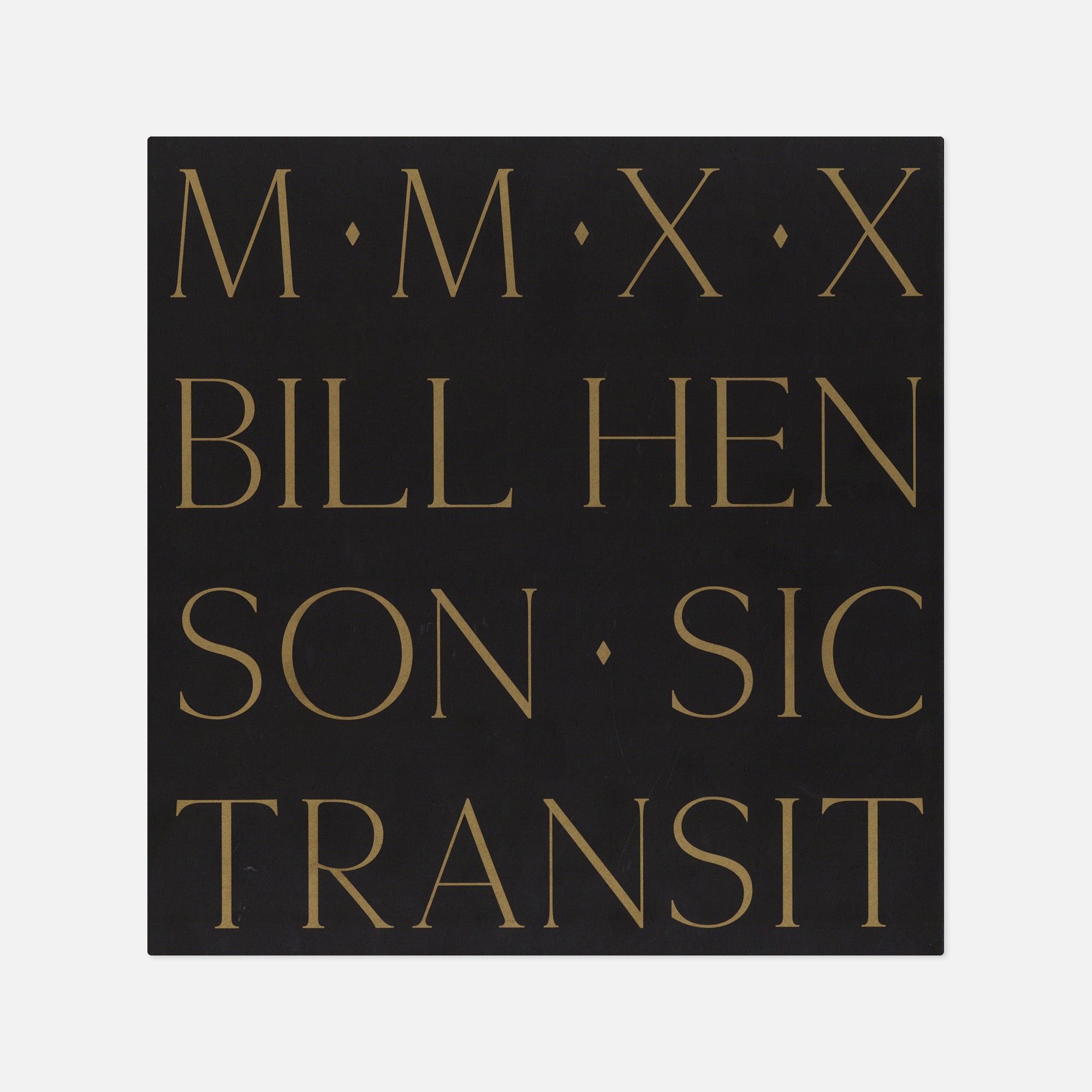 Bill Henson — Sic Transit