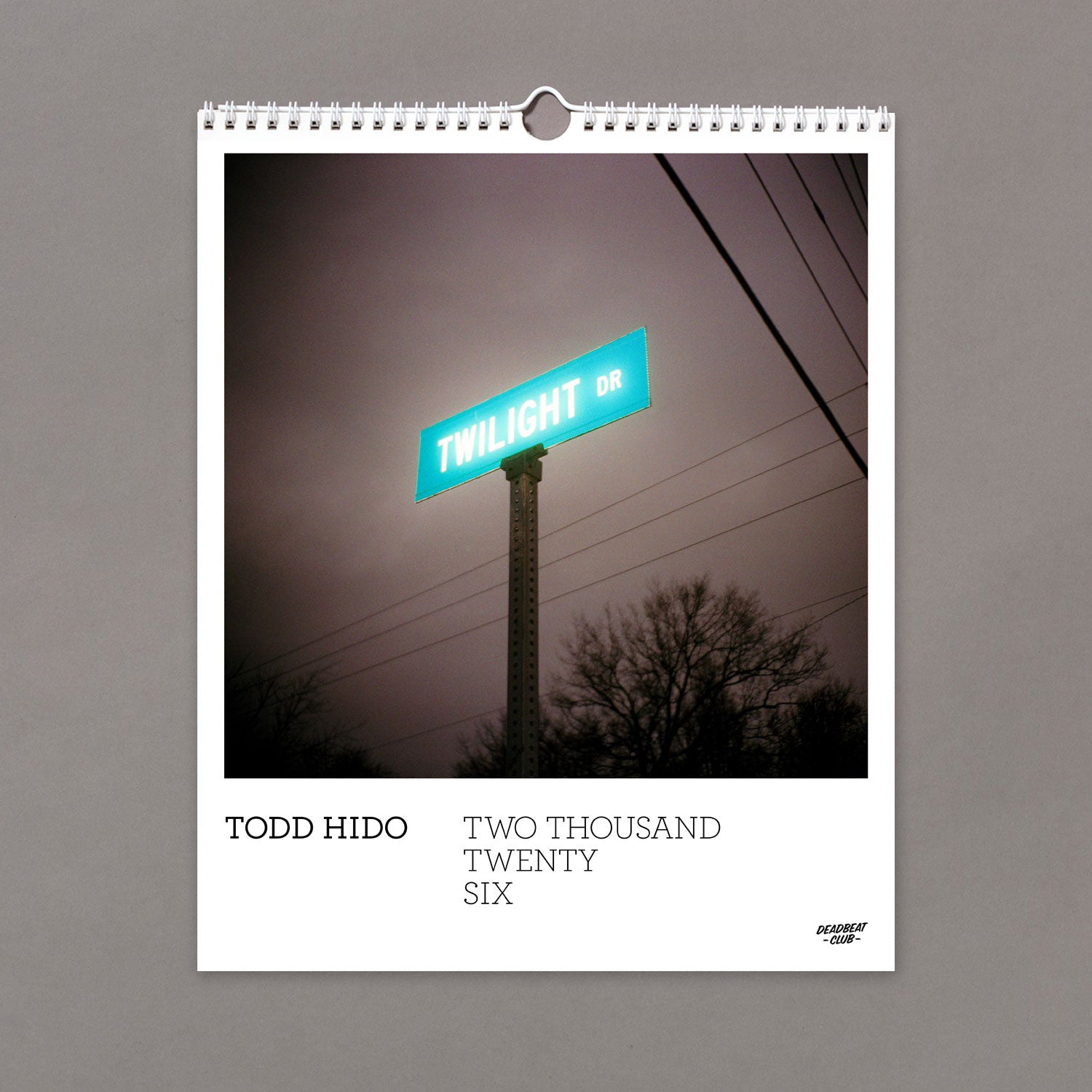 Todd Hido — 2026 Calendar
