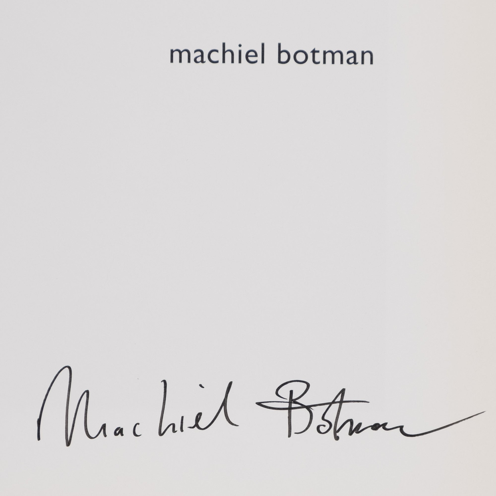 Machiel Botman — Rainchild
