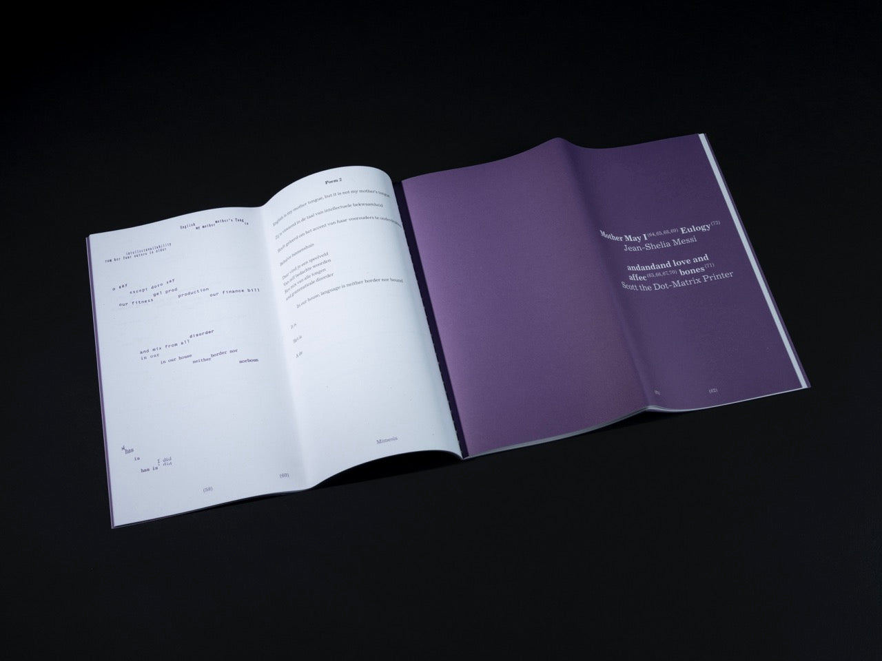 Mimesis: The Non-Standard Poetry Book