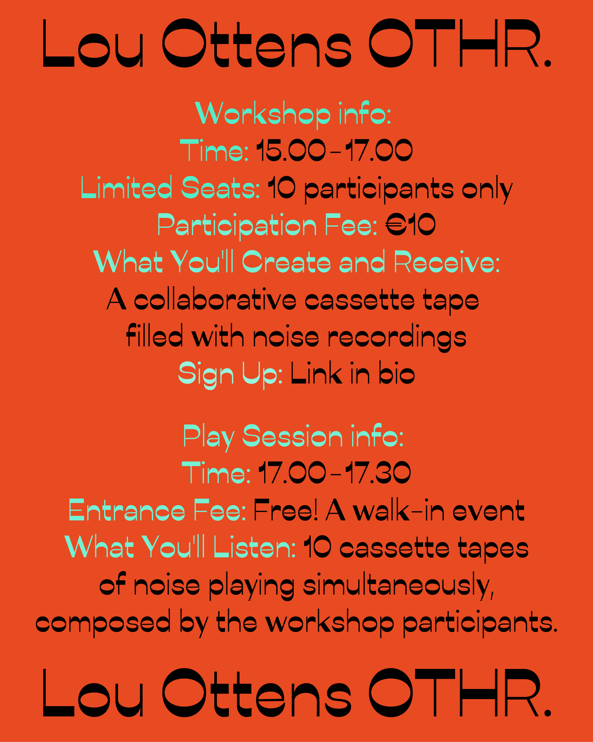 Workshop: Lou Ottens OTHR.