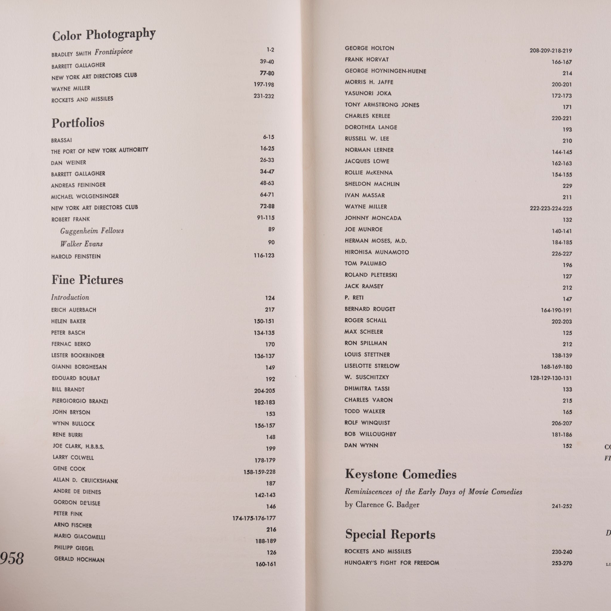 Tom Maloney (ed.) — U.S. Camera 1958