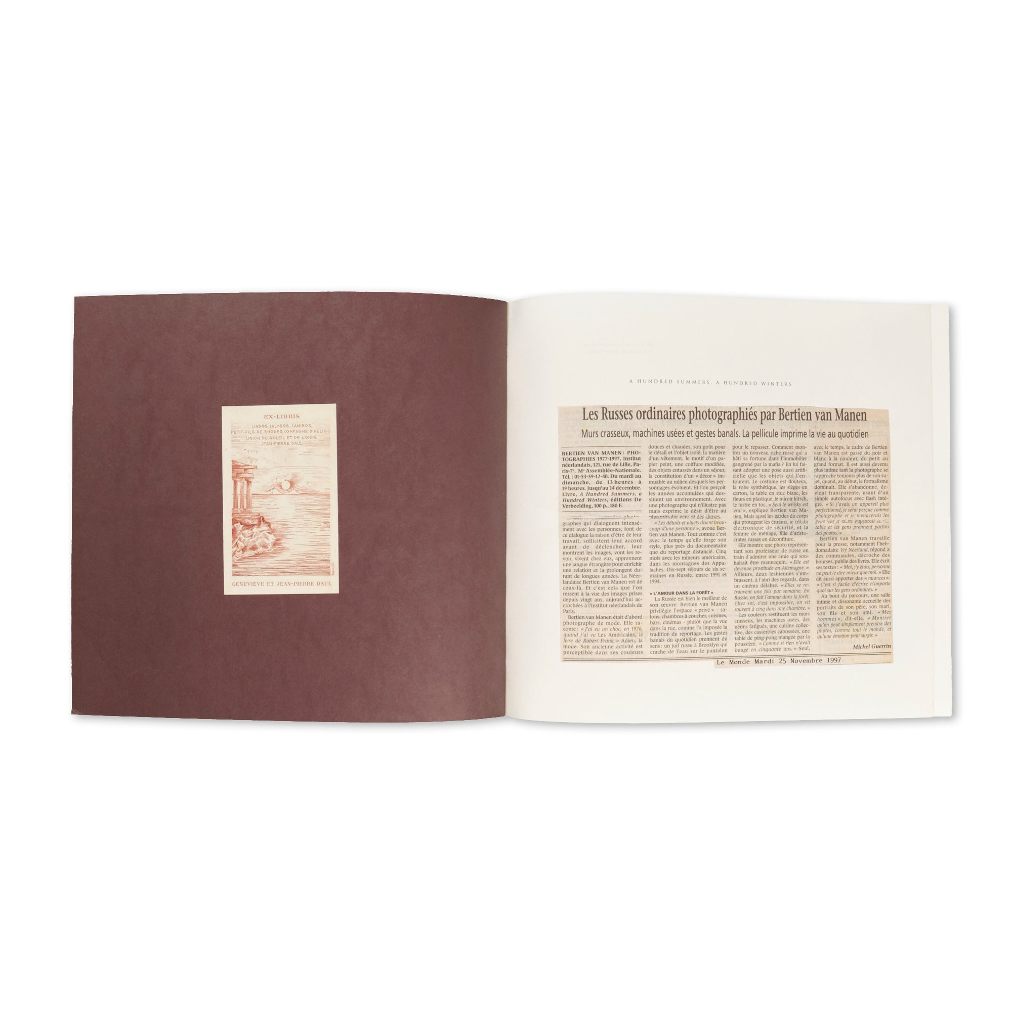Bertien van Manen - A Hundred Summers, A Hundred Winters