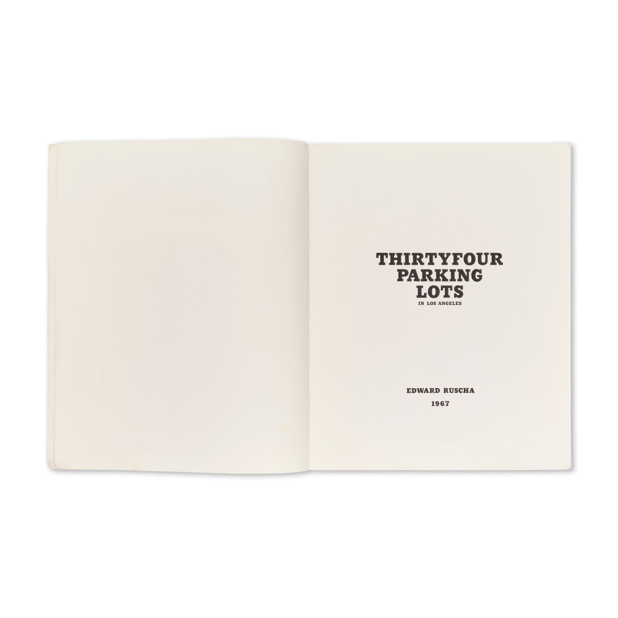 Edward Ruscha - Thirtyfour Parking Lots in Los Angeles