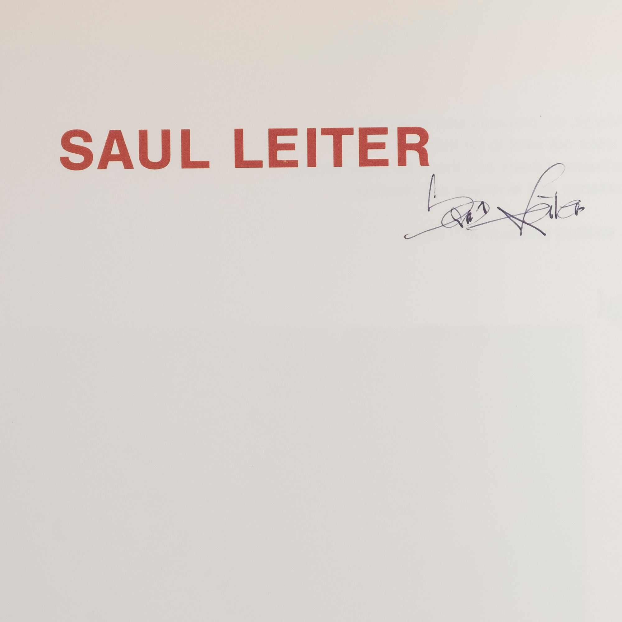 Saul Leiter — Saul Leiter