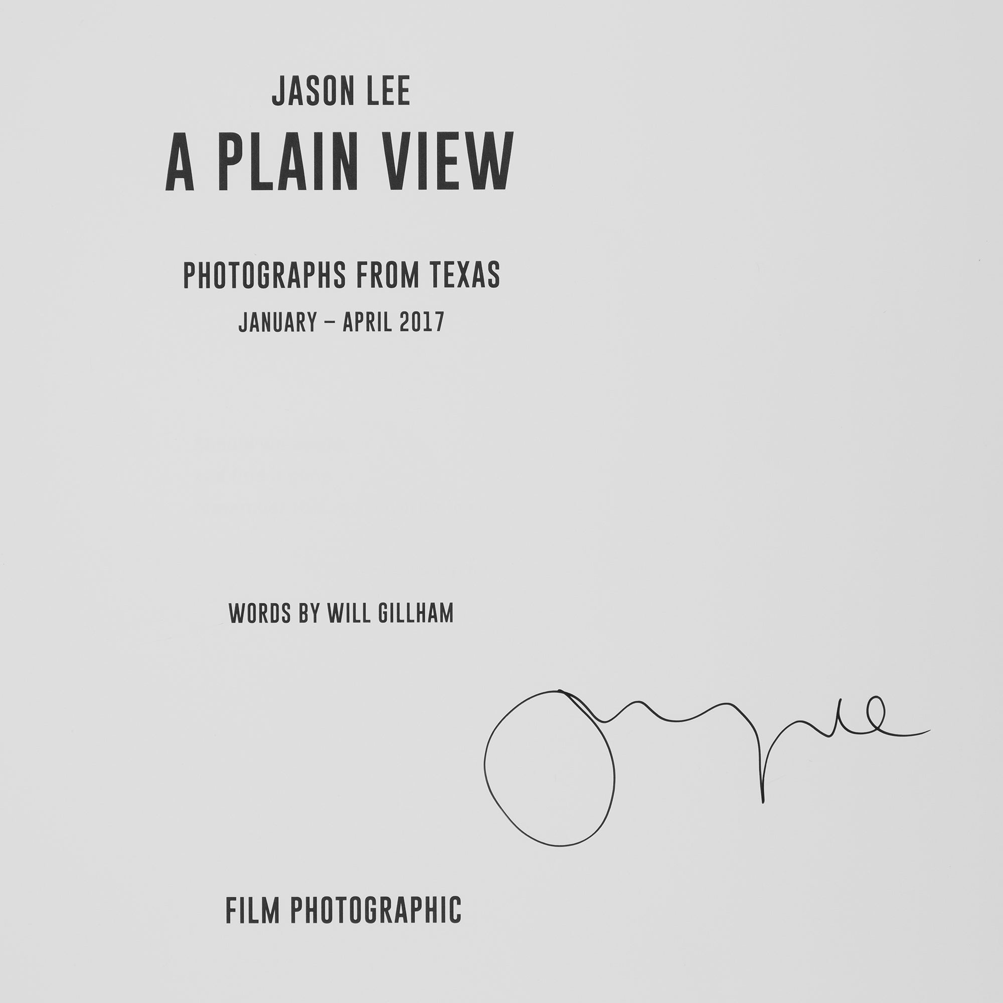 Jason Lee — A Plain View